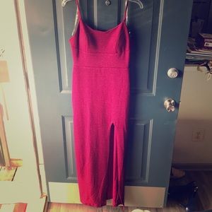 Pink Glittery Long Dress